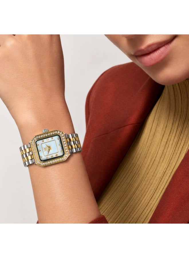 IMPERIAL Women's 2TGP Stainless Steel Watch, White MOP Dial, Y121 Movement, Butterfly Clasp, 3ATM Watch for Women | IMP.GZ8692L8993 - Image 5