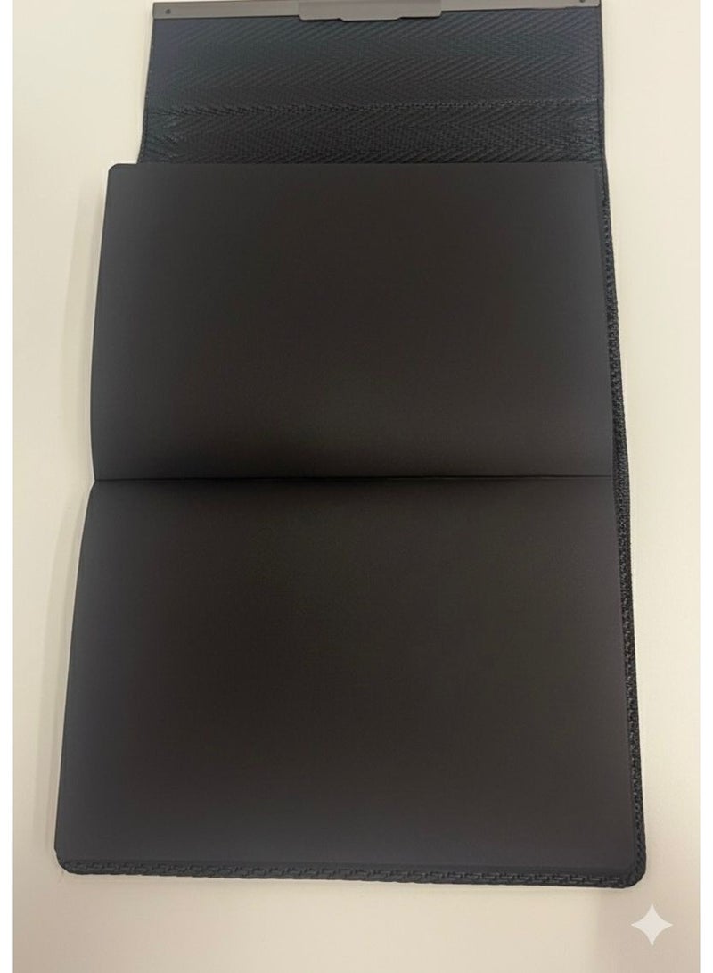 دفتر ملاحظات أسود فاخر مع قلم – تصميم داكن للمحترفين - Image 5