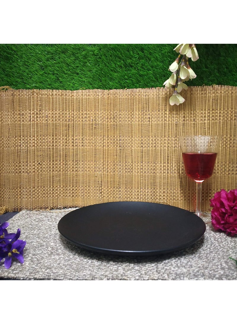 Caffeine Caffeine Ceramic Handmade Black Matte Combo Dinner Set (3 pcs.)  - Image 2