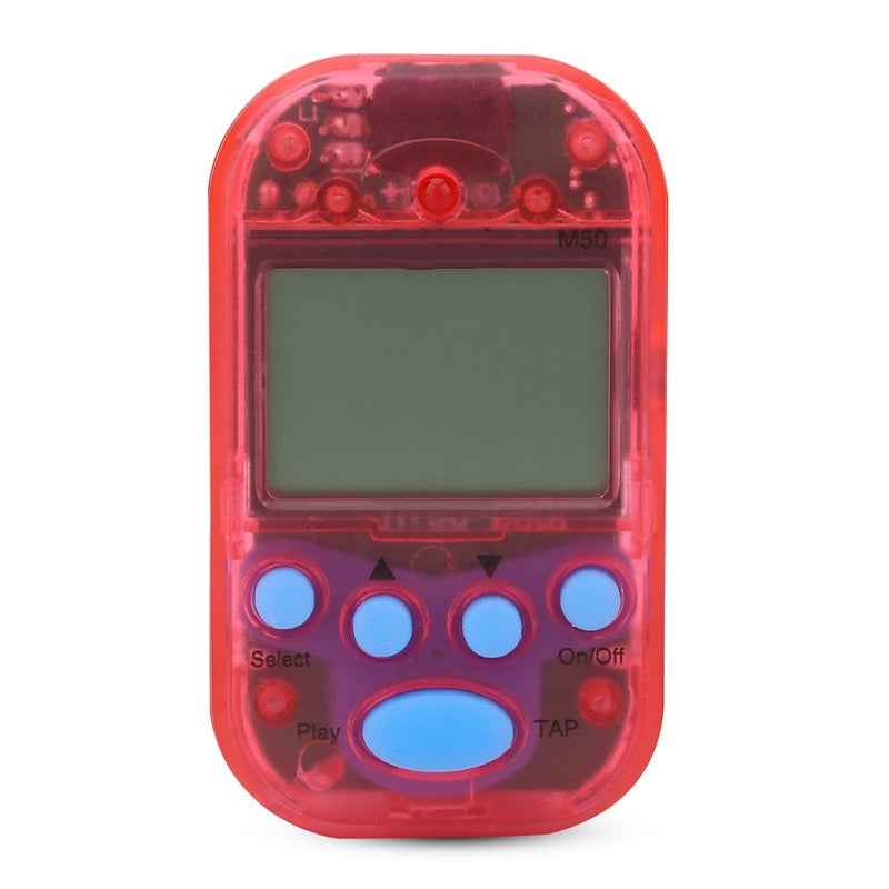 Meideal Mini Digital Metronome Clip-On With Tap Tempo - Double Channel Headphone Output Red Compact Metronome for Music Students - Image 1