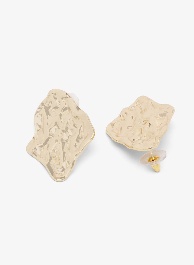ELLA Gold Asymetrical Earrings - Image 1