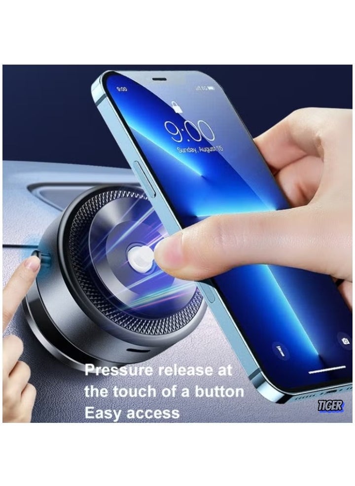 JAJEEK M12 Strongest Magnetic Car Mount Phone Holder – 1.5KG Load Bearing, Magnetic Vacuum Adsorption, Ultra-Stable Suction Cup, Secure and Adjustable for All Smartphones, GPS Devices, and More - Image 2