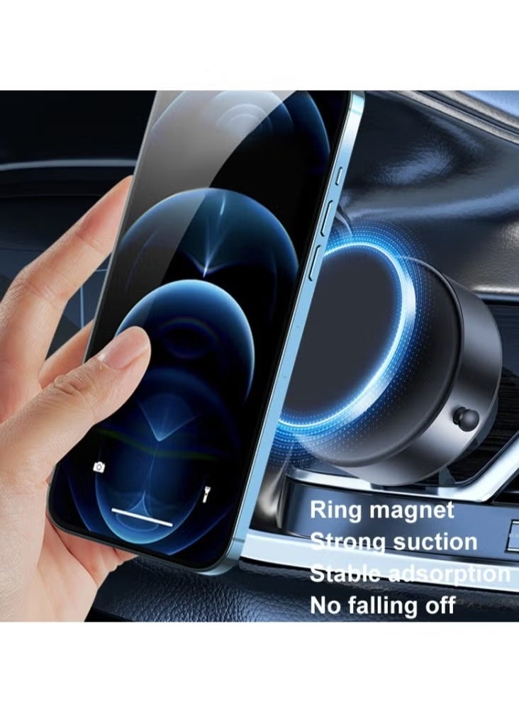 JAJEEK M12 Strongest Magnetic Car Mount Phone Holder – 1.5KG Load Bearing, Magnetic Vacuum Adsorption, Ultra-Stable Suction Cup, Secure and Adjustable for All Smartphones, GPS Devices, and More - Image 4