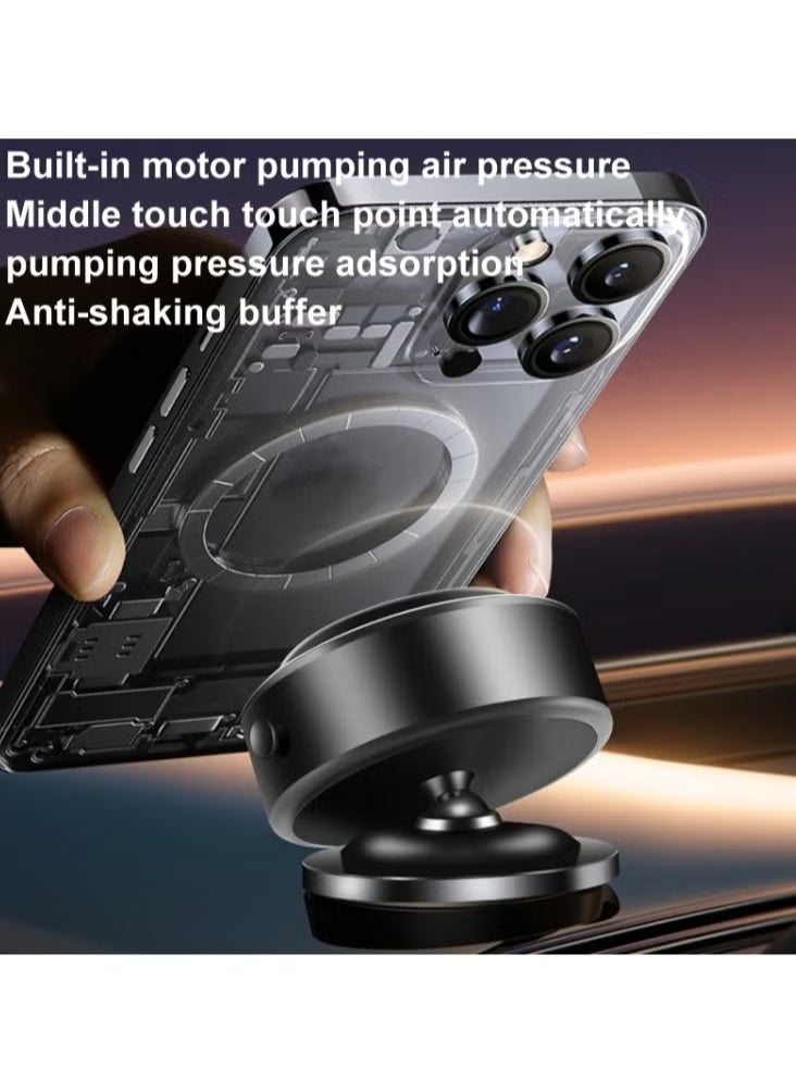 JAJEEK M12 Strongest Magnetic Car Mount Phone Holder – 1.5KG Load Bearing, Magnetic Vacuum Adsorption, Ultra-Stable Suction Cup, Secure and Adjustable for All Smartphones, GPS Devices, and More - Image 5