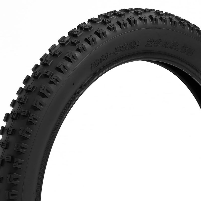 V-Tovic Tires 26 Inch Bicycle Tire – 60-559 (26x2.35) Premium Hybrid & Road Bike Tire, Durable Rubber Compound, Strong Sidewall Protection, Anti-Slip Grooved Tread, Ideal for Commuting & Long Rides - Image 2