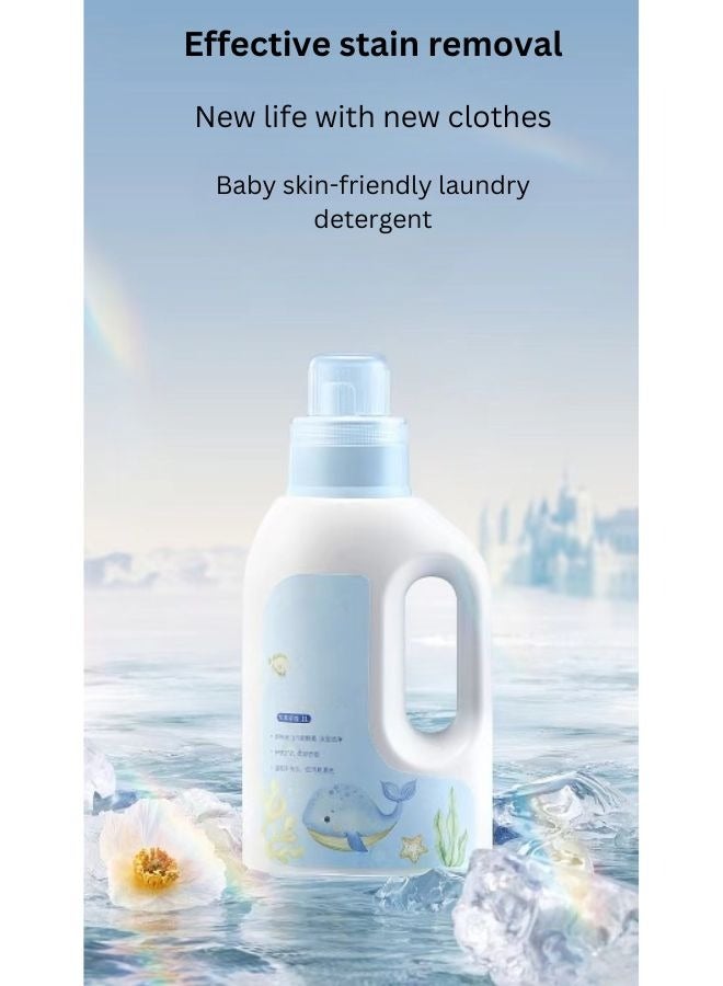 Be a better mom Delicate Laundry Detergent for Baby Effective Stain Removal Keep Clothes Soft Protective Mild Amino Acid Gently Cleans Eliminates Stains Ideal for Baby Cloths - Image 2