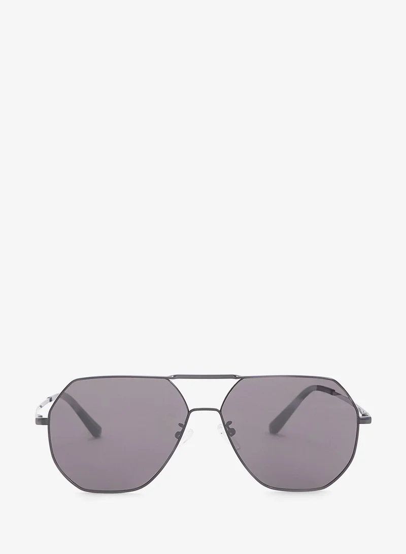 Robert Wood Polarized  Angular Aviator  Sunglasses