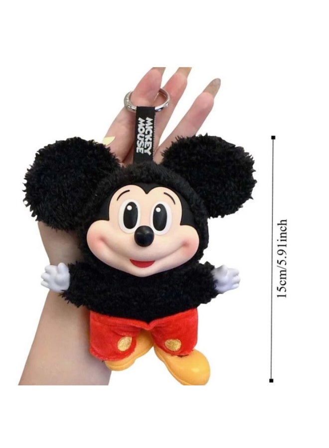 🔹 سلسلة مفاتيح قطيفة - دمية ميكي الكرتونية   سلسلة مفاتيح لطيفة على شكل شخصية ميكي الشهيرة، مصنوعة من قطيفة ناعمة وبتفاصيل كرتونية جذابة.    🌟 مناسبة للتعليق على المفاتيح، الشنط المدرسية، أو كهدية رائعة لهواة تجميع الشخصيات الكرتونية.   🎁 تصميم قابل للتحصيل لمحبي ديزني والشخصيات الكلاسيكية. - Image 2
