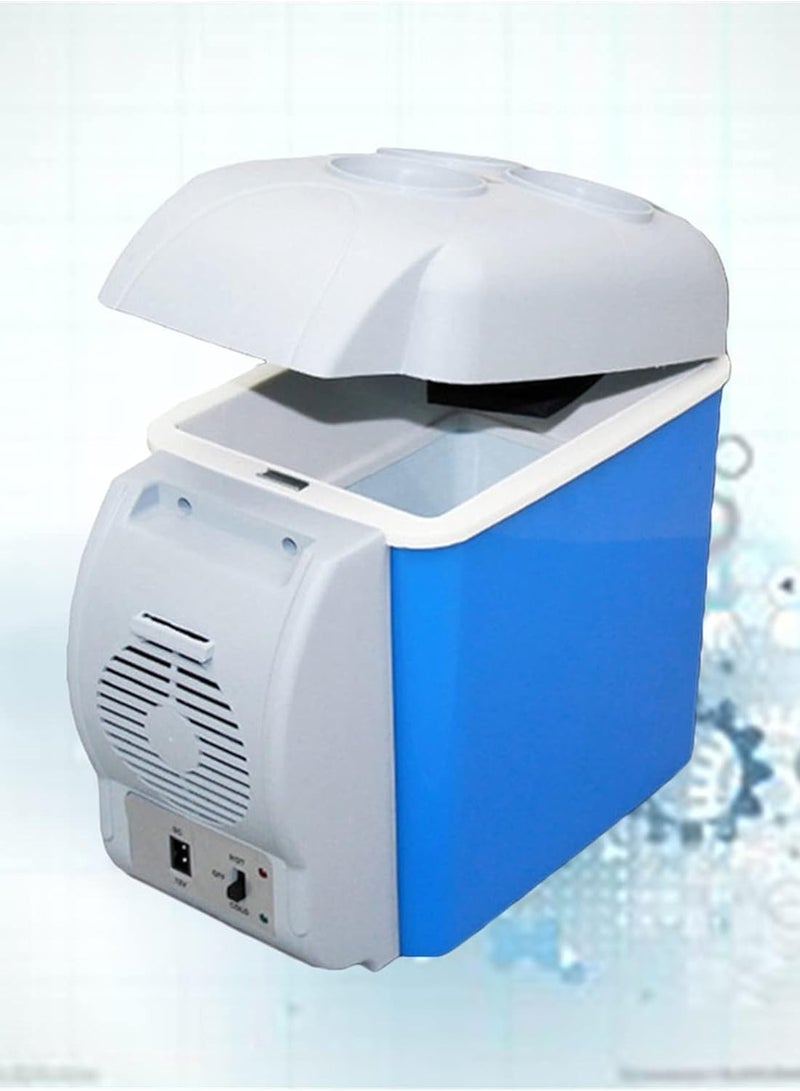 12V Compact Cooler Warmer Mini Fridge Mini Car Refrigerator Camping Fridge Electric Cool Box Cooler Warmer Travel Portable Box Freezer for Bedroom, Office, Car  - Image 4
