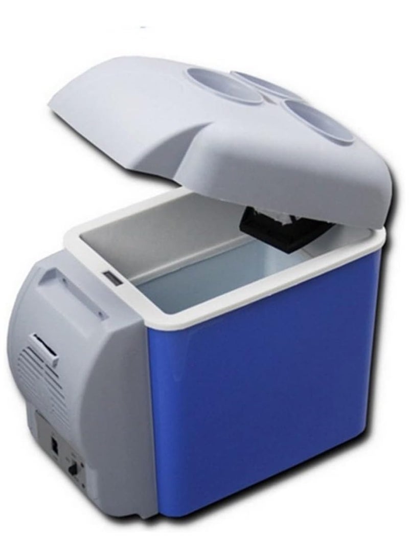 12V Compact Cooler Warmer Mini Fridge Mini Car Refrigerator Camping Fridge Electric Cool Box Cooler Warmer Travel Portable Box Freezer for Bedroom, Office, Car  - Image 2