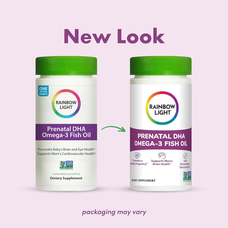 Rainbow Light  Prenatal Dha Smart Essentials Omega3 Fatty Acids 60 Softgels - Image 2