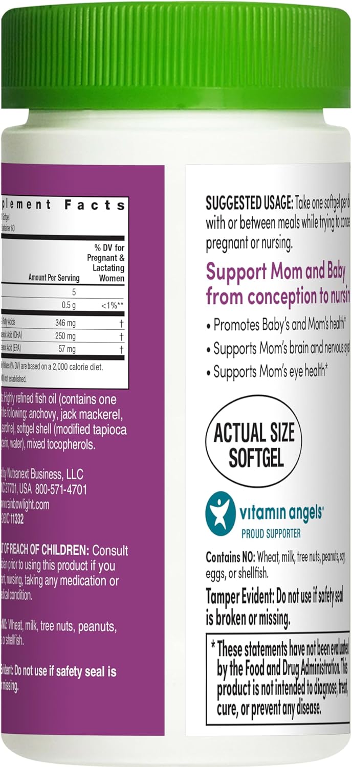 Rainbow Light  Prenatal Dha Smart Essentials Omega3 Fatty Acids 60 Softgels - Image 4