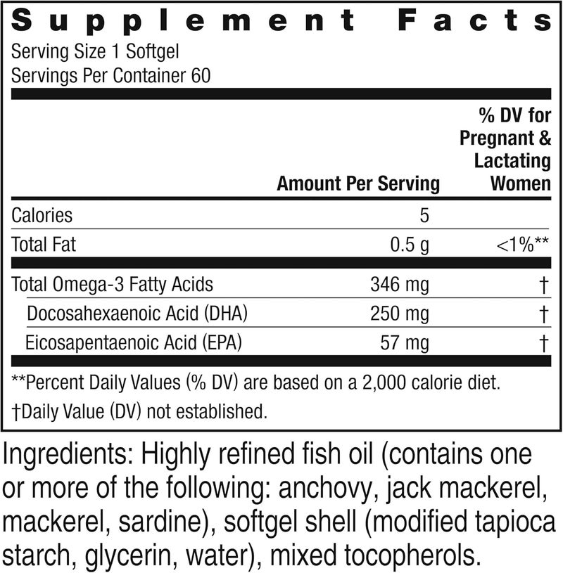 Rainbow Light  Prenatal Dha Smart Essentials Omega3 Fatty Acids 60 Softgels - Image 3
