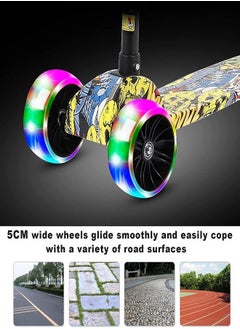 Generic 3 wheels Adjustable Height Skateboard foldable kick kids foot children scooter With Led Light for girls child  - Image 2