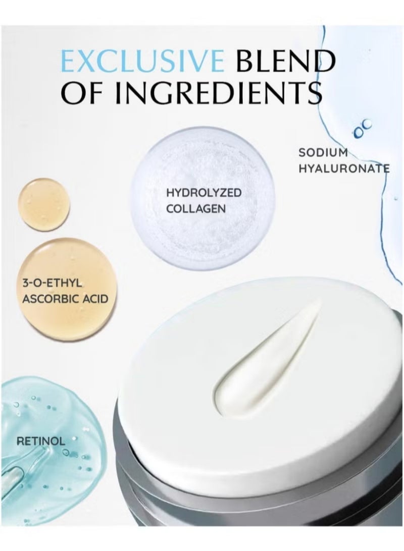 Retinol Cream for Face, Retinol & Hyaluronic Acid Face Cream, Anti-Aging Faces Moisturizer Creams, Day and Night Anti Aging Facial Moisturizer for Tightening Skin - Image 5