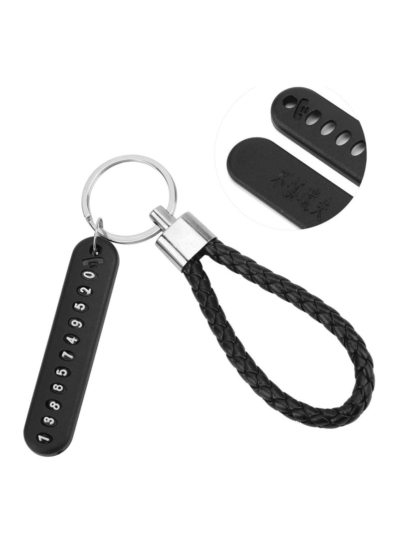 سلسلة مفاتيح سيارة مضادة للضياع، سلسلة مفاتيح بطاقة رقم الهاتف، سلسلة مفاتيح مضفرة بلوحة أرقام الهاتف، سلسلة مفاتيح ملحقات السيارات والمركبات - Image 4