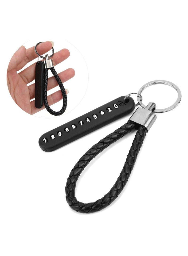 سلسلة مفاتيح سيارة مضادة للضياع، سلسلة مفاتيح بطاقة رقم الهاتف، سلسلة مفاتيح مضفرة بلوحة أرقام الهاتف، سلسلة مفاتيح ملحقات السيارات والمركبات - Image 3