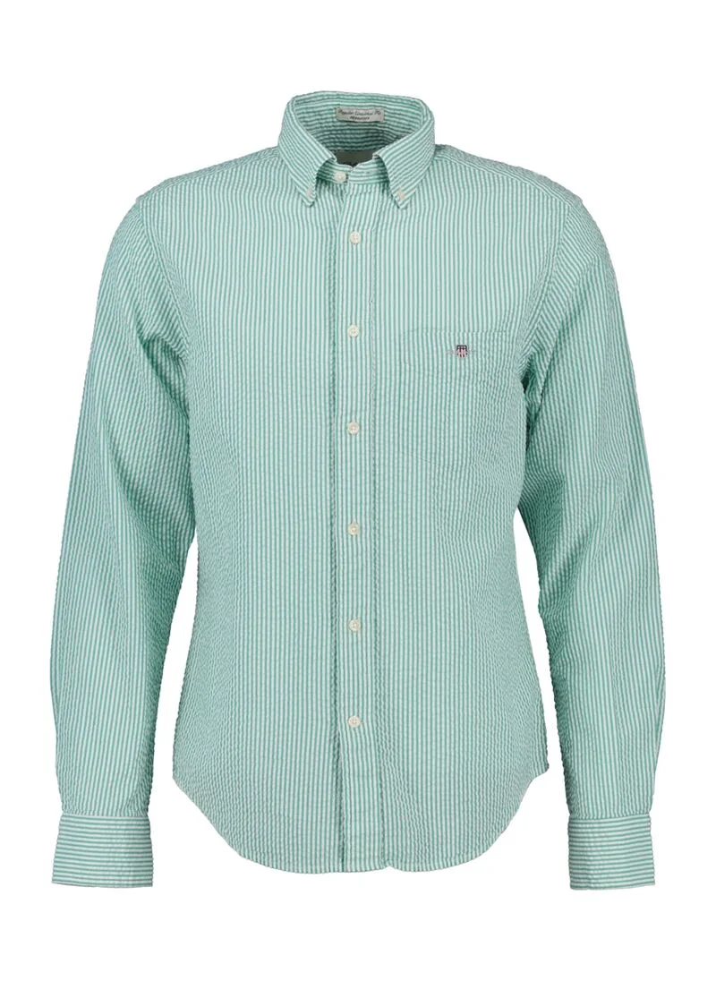 GANT Gant Regular Seersucker Stripe Ss Shirt