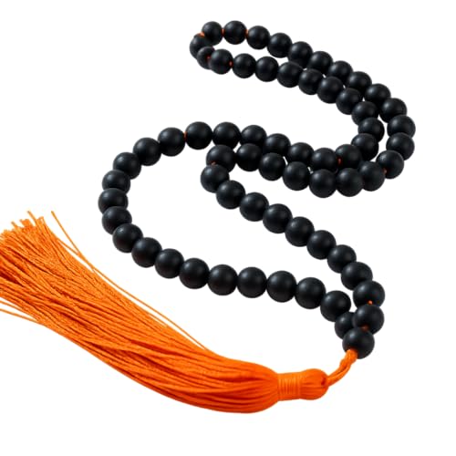 Bague karungali malai Original 108 Beads 100% Natural 6 MM Unpolished Divine Hindu Karungali Mala Original with Lab Certificate - Image 1