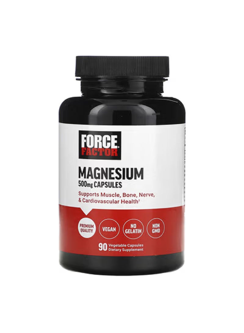 Magnesium, 500 mg, 90 Vegetable Capsules