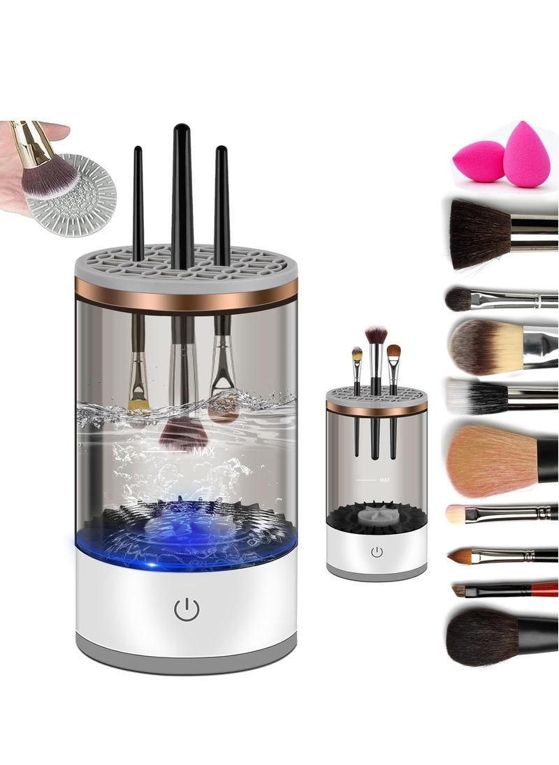 RATSAW - Electric Makeup Brush Cleaner Cosmetic Brush Cleaner 2024 New Portable Electric Makeup Brush Cleaner Automatic Spinning Makeup Brush Cleaner Fit For All Size Makeup Brush 1pc - Image 1