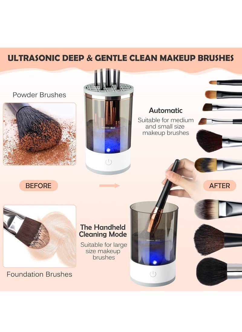 RATSAW - Electric Makeup Brush Cleaner Cosmetic Brush Cleaner 2024 New Portable Electric Makeup Brush Cleaner Automatic Spinning Makeup Brush Cleaner Fit For All Size Makeup Brush 1pc - Image 1
