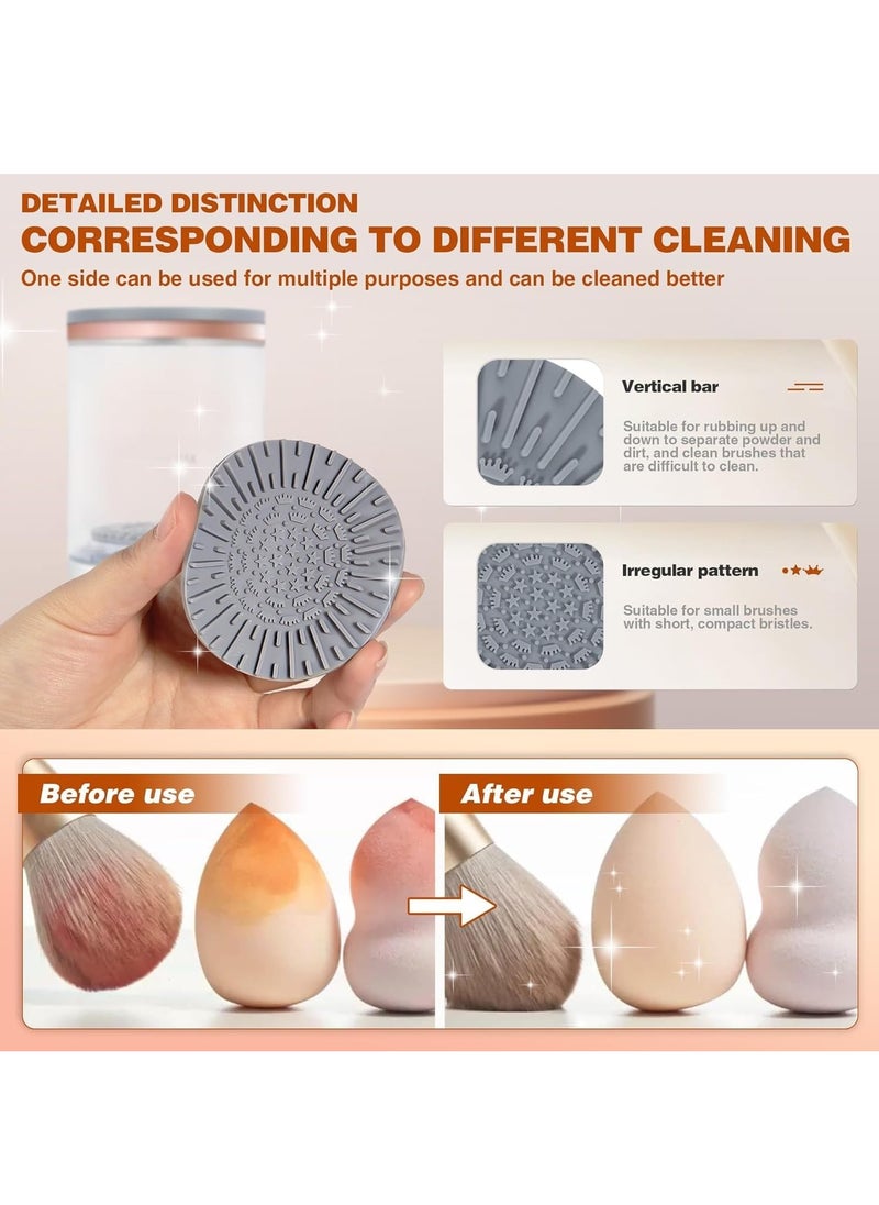 RATSAW - Electric Makeup Brush Cleaner Cosmetic Brush Cleaner 2024 New Portable Electric Makeup Brush Cleaner Automatic Spinning Makeup Brush Cleaner Fit For All Size Makeup Brush 1pc - Image 1
