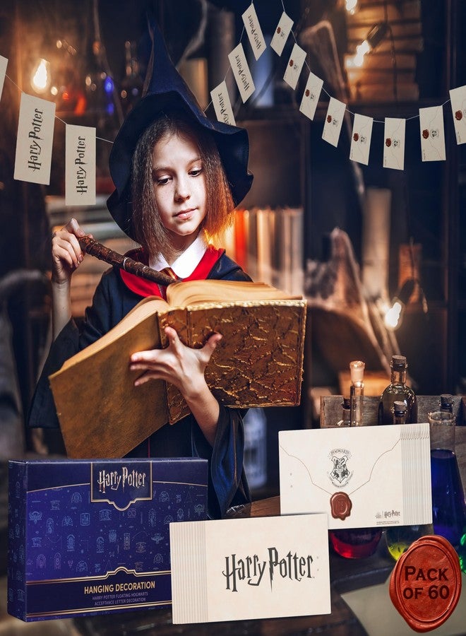Harry Potter Hogwarts Acceptance Letter Hanging Decoration 60 Pcs - 6 Strings with 10 Letters Each, Magical Garland Party Floating Banner & Room Decor - Image 3