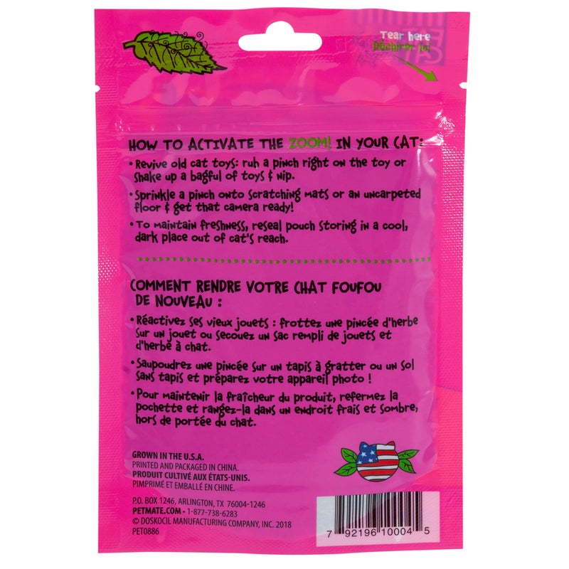 Petmate Organic Catnip - Hoots Zoom Around the Room Catnip - Grown & Harvested in USA 0.5oz pouch - Image 5
