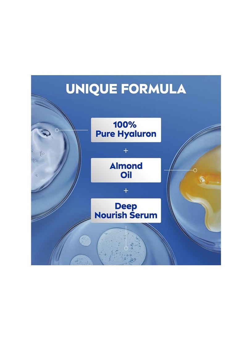 نيفيا NIVEA Body Lotion for Dry to Very Dry Skin, Rich Nourishing with Pure Hyaluron, 72H Intense Moisture, 400ml - Image 4