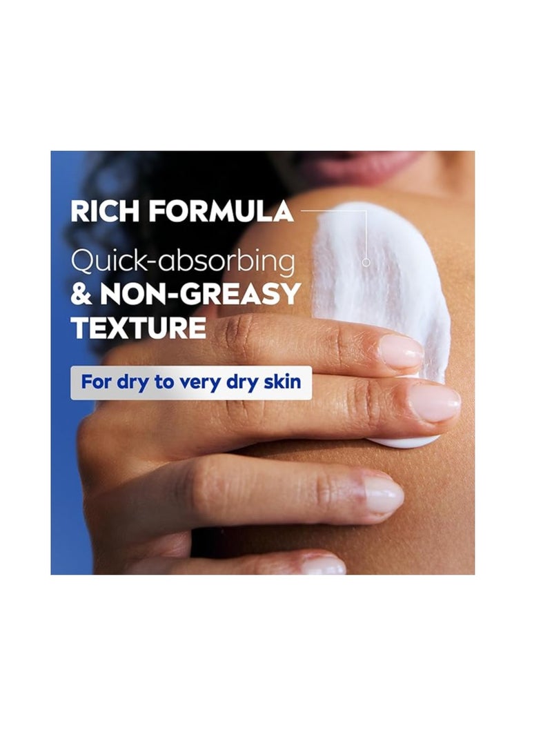 نيفيا NIVEA Body Lotion for Dry to Very Dry Skin, Rich Nourishing with Pure Hyaluron, 72H Intense Moisture, 400ml - Image 5