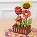 Gueiddi 3D Wooden Flowers Puzzle DIY Flowers Craft Model Kit Building Set 3D Wooden Puzzles for Adults and Lovers Nature EnthusiastsWooden Flowers - Image 4