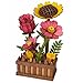 Gueiddi 3D Wooden Flowers Puzzle DIY Flowers Craft Model Kit Building Set 3D Wooden Puzzles for Adults and Lovers Nature EnthusiastsWooden Flowers - Image 2