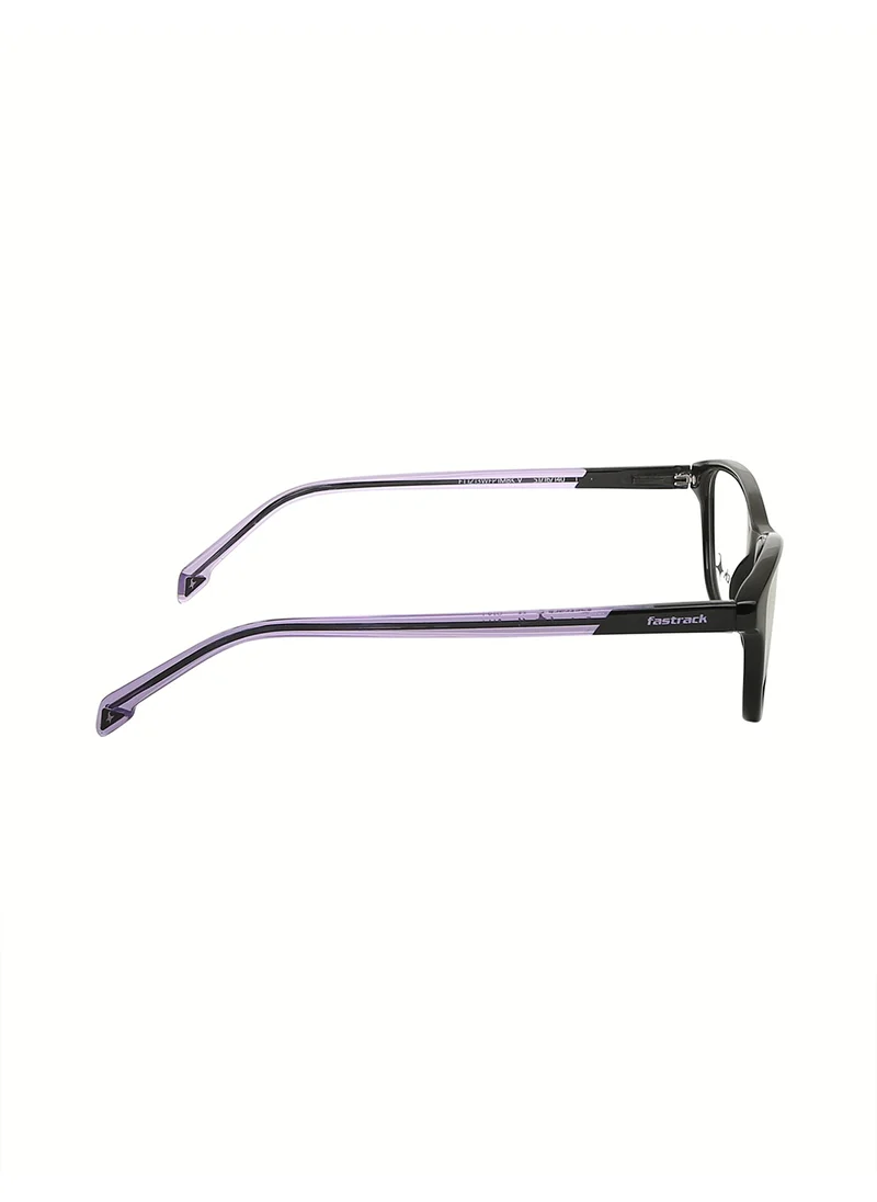 fastrack Crystal Purple And Black Cateye  Rimmed Eyeglasses