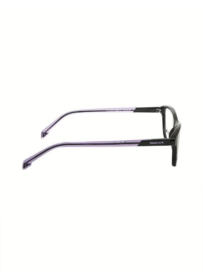 fastrack Crystal Purple And Black Cateye  Rimmed Eyeglasses - Image 3