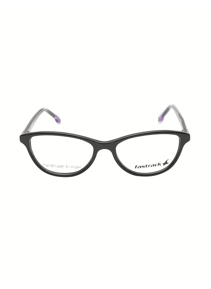 fastrack Crystal Purple And Black Cateye  Rimmed Eyeglasses