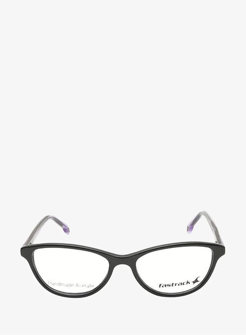 fastrack Crystal Purple And Black Cateye  Rimmed Eyeglasses