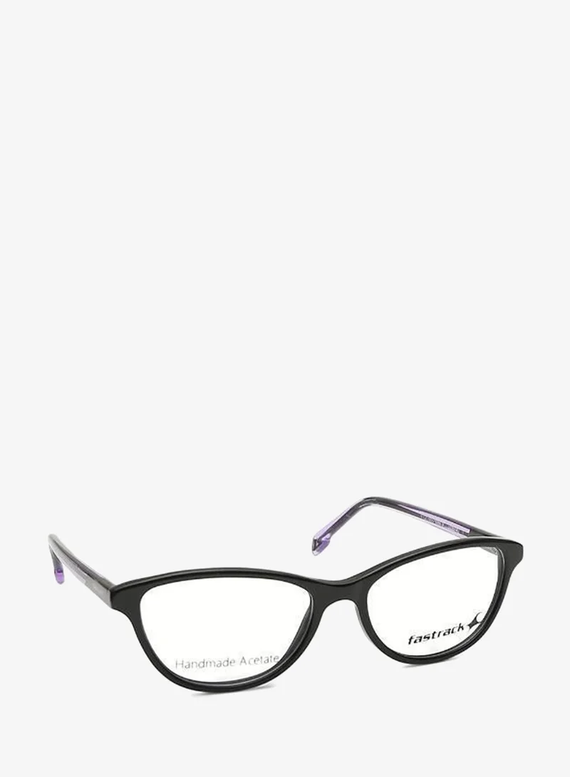fastrack Crystal Purple And Black Cateye  Rimmed Eyeglasses