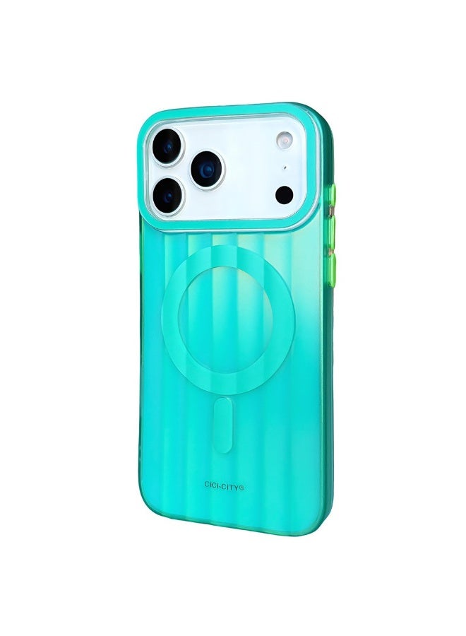 جراب AASHZ لهاتف iPhone 17 Pro Max متوافق مع MagSafe، لون ماكارون، غطاء هاتف من البولي كربونات IMD + TPU - Image 1