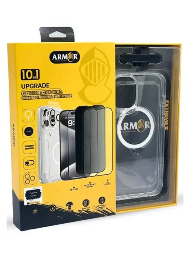 ARMOR 10-in-1 Full Protection Package for Apple iPhone 13 Pro Max - Image 1