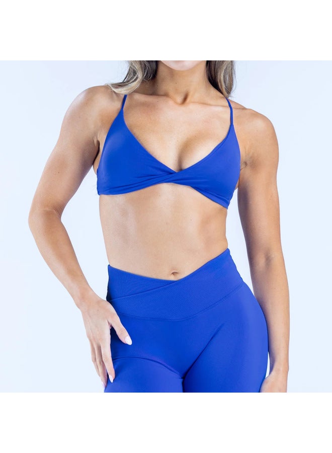 Seamless Yoga Sports Bra, Quick-dry Running Fitness Bra, Outdoor Cycling Cross-back Fitness Underwear