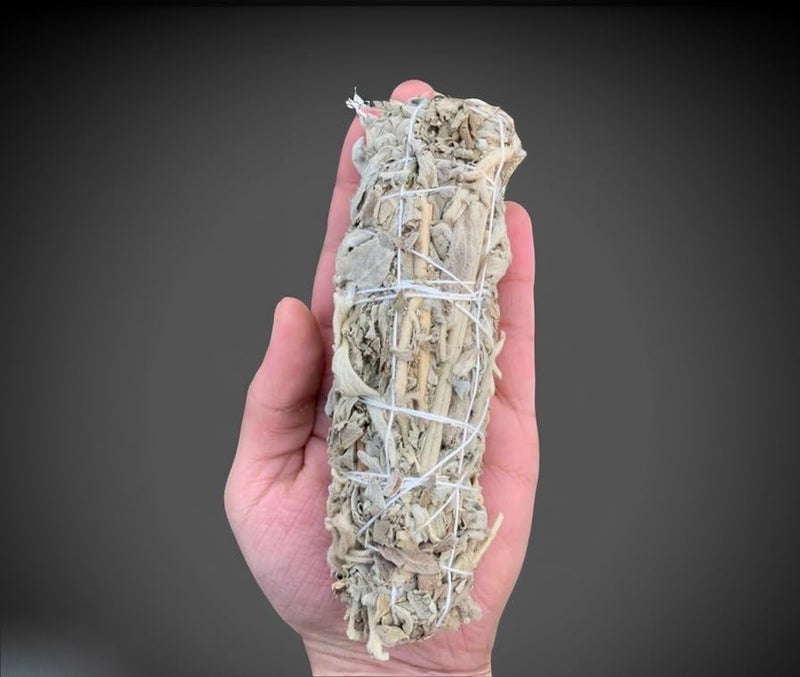 Indian White Sage 5 Bundle Smudging Sticks for Cleansing Home Smudge Rituals (6 Inches, 25-30 Grams Each) Incense Sticks for Removing Negativity,Spiritual Healing,Improves Sleep - Image 2