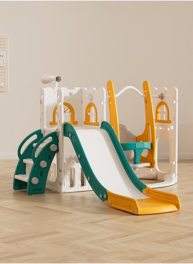 JSAITOYS Indoor Play House Baby Playroom Playground Equipment Plastic Swing And Slides For Children Sliding Toys  - Image 1