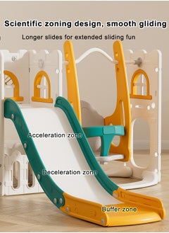 JSAITOYS Indoor Play House Baby Playroom Playground Equipment Plastic Swing And Slides For Children Sliding Toys  - Image 3