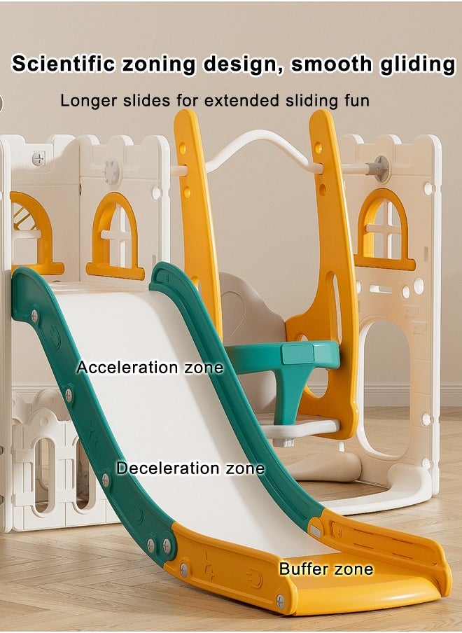 JSAITOYS Indoor Play House Baby Playroom Playground Equipment Plastic Swing And Slides For Children Sliding Toys  - Image 3
