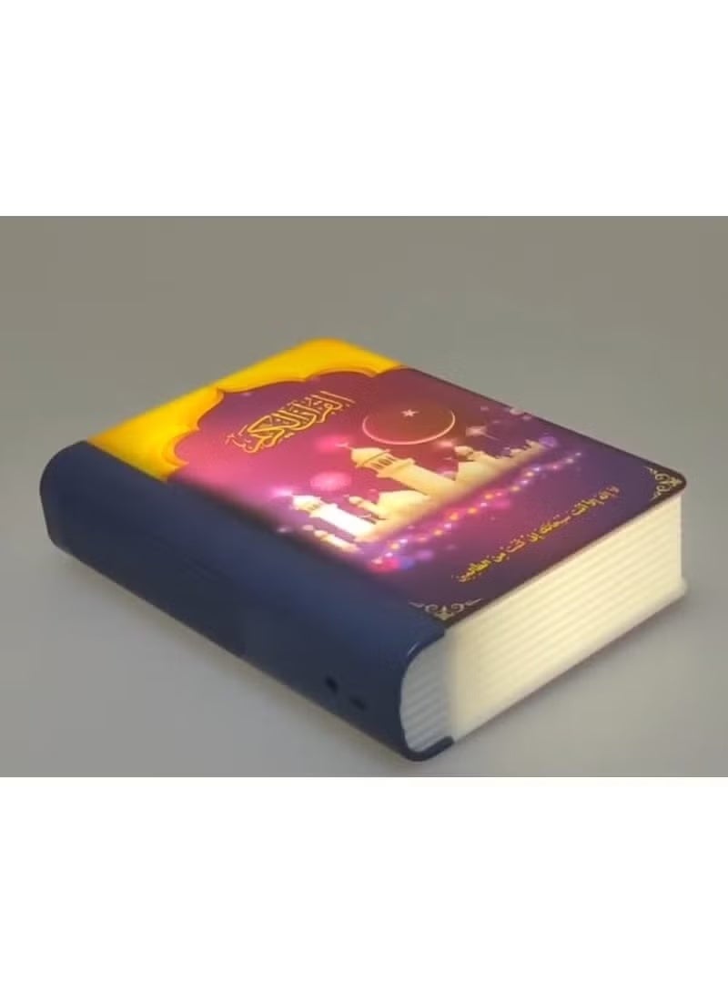 Bluetooth Quran Speaker with Ajan Alarm, Prayer Time Reminders, LED Night Light, Remote-Controlled Audio Playback, Wireless Portable Speaker with Full Digital Quran Access, High-Quality Sound, Rechargeable Islamic Learning Device for Home, Office & Kids Room