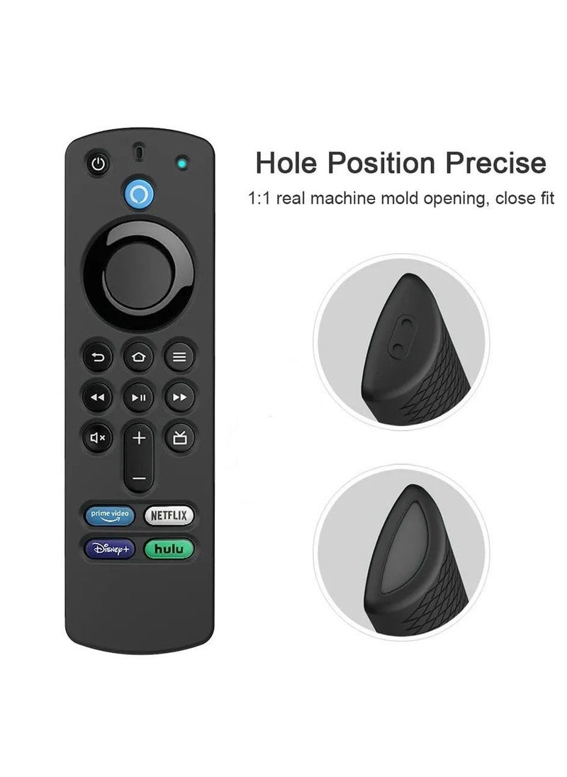 Beauenty Case For Alexa Voice Remote (3rd Gen) Silicone Cover Case For 2021 Remote Control With Anti-Loss Strap Light Weight Shock Proof  - Image 4