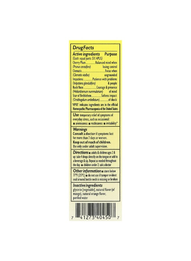 Bach Bach, Rescue Remedy® Dropper, Stress Relief, Orange & Mango, 0.7 fl oz (20 ml)  - Image 3