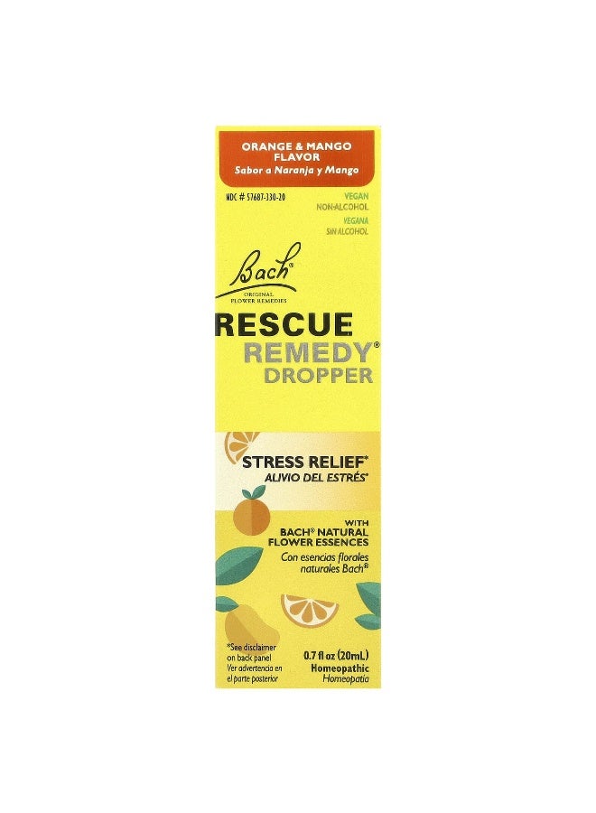 Bach Bach, Rescue Remedy® Dropper, Stress Relief, Orange & Mango, 0.7 fl oz (20 ml)  - Image 2