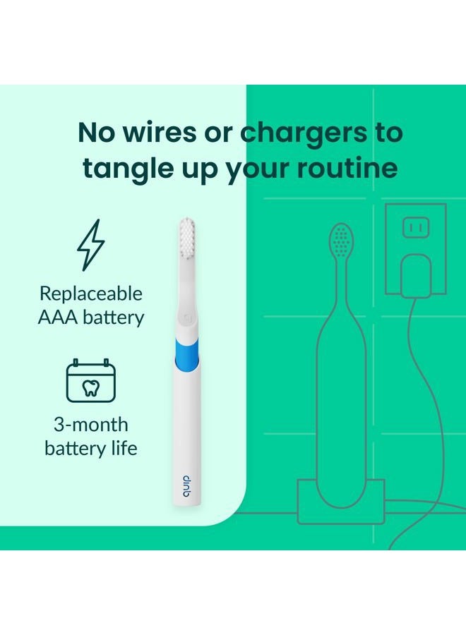 quip Electric Toothbrush - Blue Color - Electric Brush and Travel Cover Mount - Frustration Free Packaging - Image 4